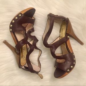 Michael Kors Brown Studded Heels